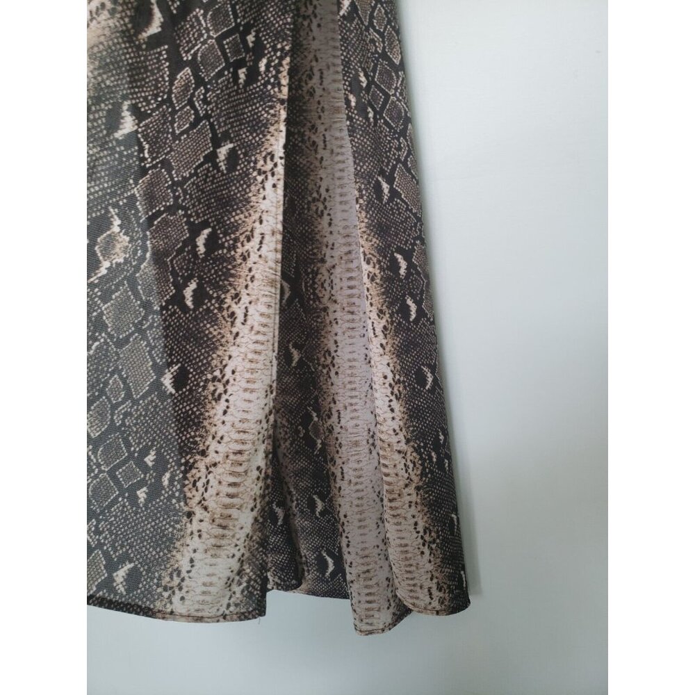 L&B Lucky Blessed Womens S Kimono Duster Snakeskin Print Open Front Half Sleeve - Picture 3 of 6